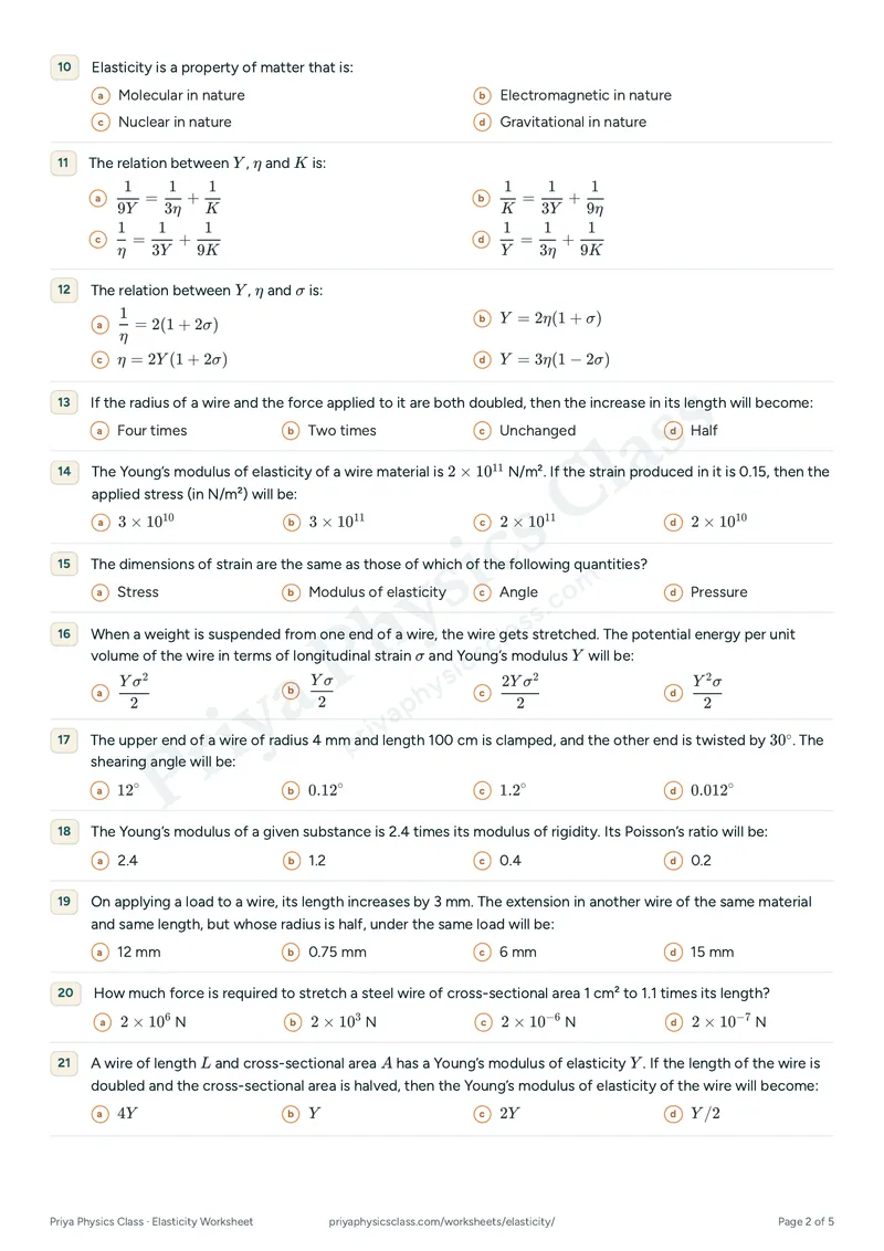 Elasticity worksheet, page 2 of 5