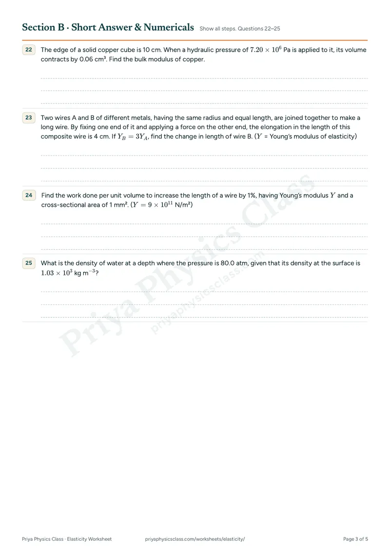 Elasticity worksheet, page 3 of 5